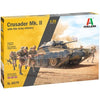 Italeri 6579 1/35 Crusader Mk II with 8th Army Infantry Rubber Tracks and 5 Figures Plastic Model Kit 8001283065795