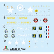 Italeri 6580 1/35 M-7 Priest Gun Self Propelled Howitzer with Glueable Tracks