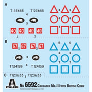 Italeri 6592S 1/35 Crusader Mk. III & British Tank Crew