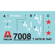 Italeri 7008 1/72 T34 76 M42