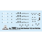 Italeri 7082S 1/72 15cm Field Howitzer/10 5cm Field Gun
