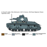 Italeri 7084 1/72 Panzerkampfwagen 35 with Glueable Rubber Tracks