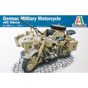Italeri 7403 1/9 German Military Motorcycle with Side Car