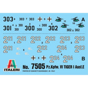 Italeri 7505 1/72 PZKPFW V1 Tiger AUSF E