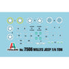 Italeri 7506 1/72 1/4 Ton 4x4 Jeep 2 Pack