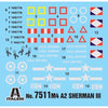 Italeri 7511 1/72 Fast Assembly M4A2 Sherman 111
