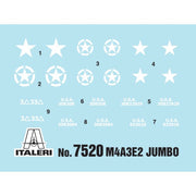 Italeri 7520 1/72 M4A3E2 Jumbo (2 Model Set)