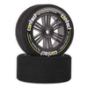 Contact 1/10 Foam Tyres Rear 30mm 37Sh JAP Carbon 2pcs