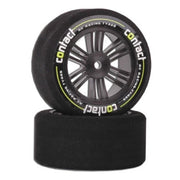 Contact 1/10 Foam Tyres Rear 30mm 37Sh JAP Carbon 2pcs