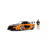 Jada 33174 1/24 Fast and Furious Han Figure with 1967 Mazda RX7