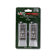Kato 02-170 HO Unitrack Straight Track with Bumper 109mm 2 Pack