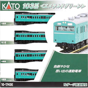 Kato 10-1743E N Series 103 Emerald Green 4-Car Set
