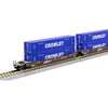 Kato 106-6182 N MAXI-IV BNSF No.254353 3pc Set with CL Containers