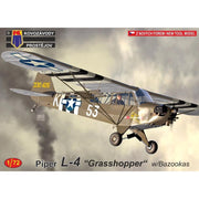 KP Models 0190 1/72 Piper L-4 Grasshopper w/Bazookas Plastic Model Kit