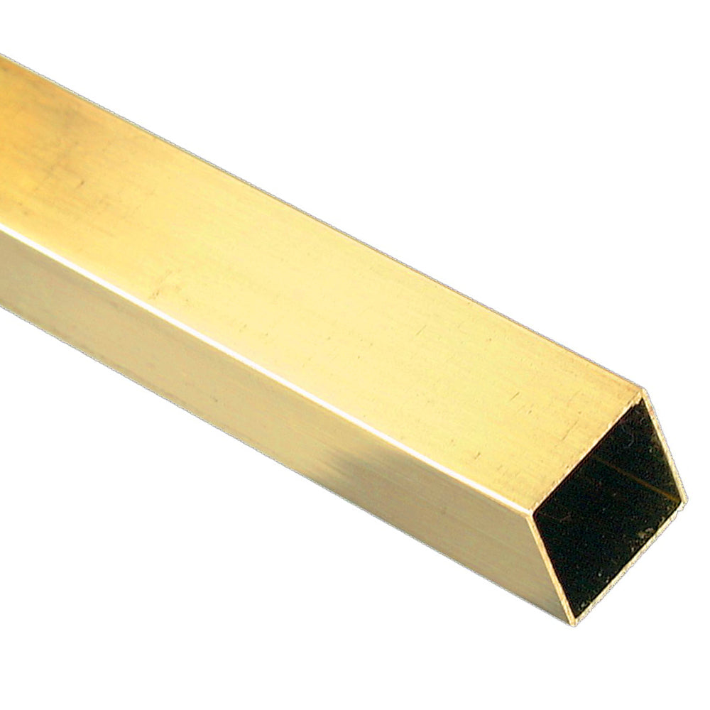 K & S Precision Brass Square Tube - 1/4 Inch Width, 12 Inch Length, For Modeling, Crafts & Machine Shops
