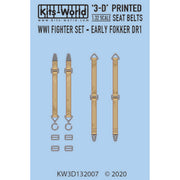 Kits World 32007 1/32 WWI Fighter Set - Early Fokker DR.I Full Colour 3D WWI Seat Belt decals