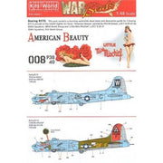 Kits World 48001 1/48 Boeing B-17G Flying Fortress 2 Decal Sheet