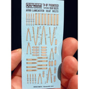 Kits World 48019 1/48 Avro Lancaster 3D Full colour seatbelts Decals