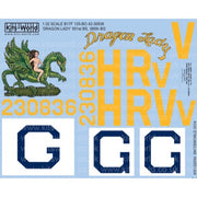 Kits-World 132090 1/32 Boeing B-17F-125-BO Flying Fortress 42-30836 Dragon Decal Set