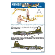 Kits-World 132091 1/32 Boeing B-17F-25-DL Flying Fortress 42-3082 Double Trouble Decal Set