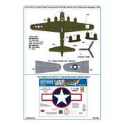 Kits-World 132091 1/32 Boeing B-17F-25-DL Flying Fortress 42-3082 Double Trouble Decal Set