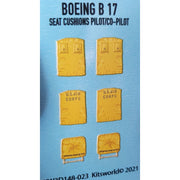 Kits-World 3D148023 1/48 3D Seat Cushion Decals for B-17F/B-17G Flying Fortress