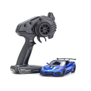 Kyosho 32334BL Chevrolet Corvette ZR1 Elkhart Lake Blue Metallic Mini-Z RWD Series Readyset
