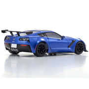 Kyosho 32334BL Chevrolet Corvette ZR1 Elkhart Lake Blue Metallic Mini-Z RWD Series Readyset