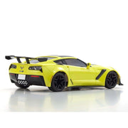 Kyosho 32334Y Chevrolet Corvette ZR1 Racing Yellow with LED Mini-Z RWD Series Readyset