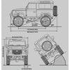 Kyosho 1/24 Mini-Z 4x4 MX-01 Readyset Land Rover Defender Coniston Green 32529GR