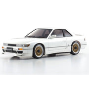 Kyosho 32622PW 1/24 Mini-Z AWD MA-020 Readyset Nissan Silvia Ks S13 with Aero Kit Pearl White