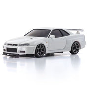 Kyosho 32629W Mini-Z AWD MA-020 Readyset Nissan Skyline R34 GT-R V Spec II Nur White