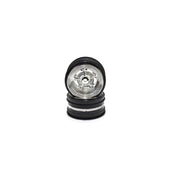 Kyosho FAH703SM Rostyle Wheel Black with Silver Plating 2pc