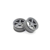 Kyosho FAH705GY 5-Spoke Racing Wheel Gray 2pc