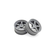 Kyosho FAH705GY 5-Spoke Racing Wheel Gray 2pc