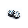 Kyosho FATH704WD Premounted Drift Tyre on 5 Spoke Wheel White 2pc