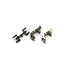Kyosho IFW412 Aluminium Front Hub Carrier L&R Gunmetal MP9