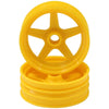 Kyosho SCH003Y Front Wheel Yellow (2)