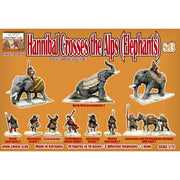 Linear-A 016 1/72 Hannibal Crosses the Alps Set 3 Elephants