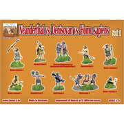 Linear-A LA037 1/72 Neanderthal Vs Denisovan Vs Homo Sapiens Set