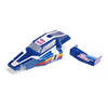 Losi LOS210028 Body and Wing Blue Mini JRX2