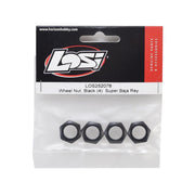 Losi LOS252078 Super Baja Rey Serrated Wheel Nut Black 4pc