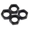 Losi LOS252078 Super Baja Rey Serrated Wheel Nut Black 4pc