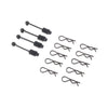 Losi 266000 ProMoto-MX 10pc Body Clip Pack with 4pc Clip Leash