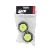 Losi LOS41010 Directional Tyres Front Mounted Yellow Mini-T 2.0