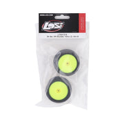 Losi LOS41016 Rear Mounted BK Bar with Yellow Wheels Mini-B 2pc