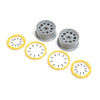 Losi LOS45036 Silver Wheels with Yellow Beadlock 2pc DBXL 2.0