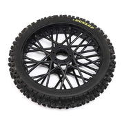 Losi 46004 ProMoto-MX Dunlop MX53 Front Tyre Mounted with Black Wheel