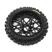Losi 46005 ProMoto-MX Dunlop MX53 Rear Tyre Mounted with Black Wheel