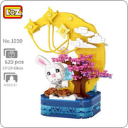 Loz 1230 Mid-Autumn Festival Moon Rabbit Pen Holder